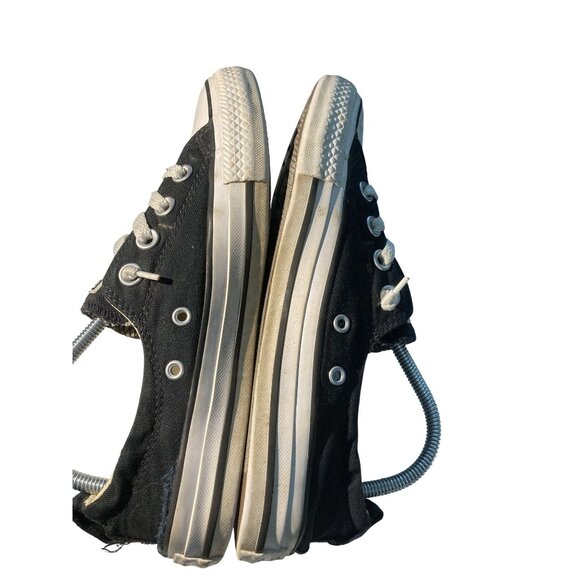 Converse Womens size 7 CT All Star Shoreline 537081F Black canvas  Sneaker Shoes - Picture 6 of 8